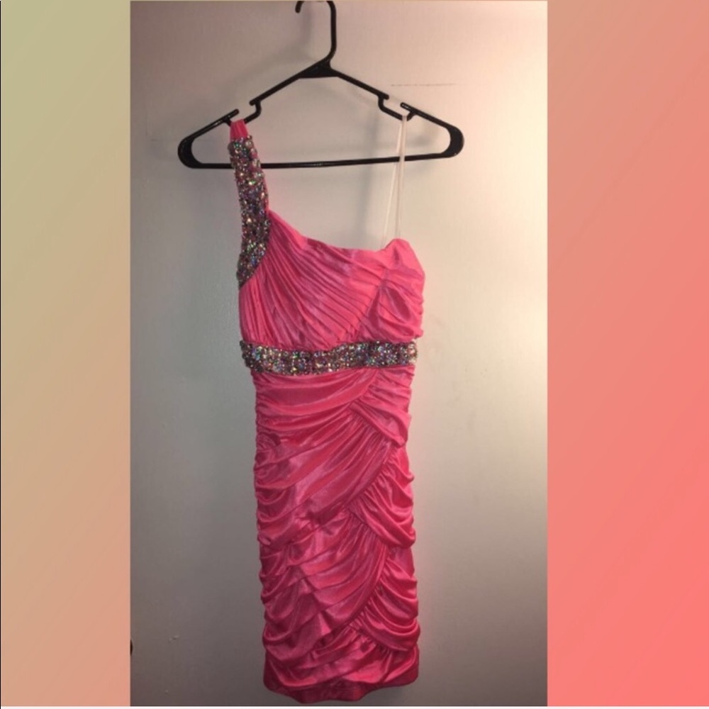 Pink Prom Dress with jewels